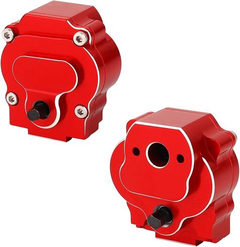 CNC Aluminium 13: 1 صندوق تروس الإرسال الكامل لـ 1/18 RC Crawler Redcat Ascent-18 Stock Part (Silver) in Kuwait