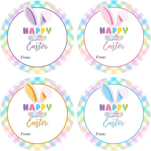 joycraft 120Pcs Valentine's Day Stickers, 2 Inches Happy Valentine's Day Stickers, 4 Styles Round Valentine Name Stickers, Love Valentine Gift Labels Stickers for Gift Wrap, Bags, DIY Craft in Saudi Arabia