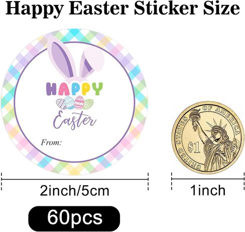 joycraft 120Pcs Valentine's Day Stickers, 2 Inches Happy Valentine's Day Stickers, 4 Styles Round Valentine Name Stickers, Love Valentine Gift Labels Stickers for Gift Wrap, Bags, DIY Craft in Saudi Arabia