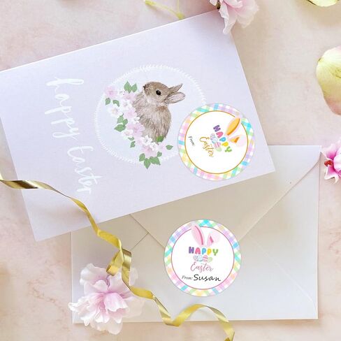 joycraft 120Pcs Valentine's Day Stickers, 2 Inches Happy Valentine's Day Stickers, 4 Styles Round Valentine Name Stickers, Love Valentine Gift Labels Stickers for Gift Wrap, Bags, DIY Craft in Saudi Arabia