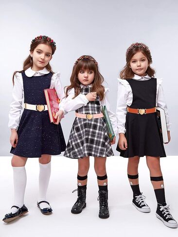 3 Pieces Girl Belts Kids Toddler Belt Elastic Stretch Belt Adjustable Stretch Belts Elastic Heart Kids Belt for Girls in Kuwait