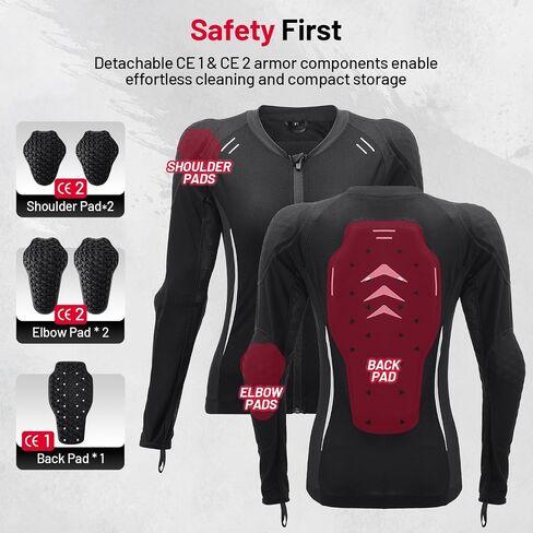 Women's Armored Motorcycle Shirt with CE Certified Protective Jacket Motorcycle Riding Shirt for Motorcycle Bicycle in Saudi Arabia