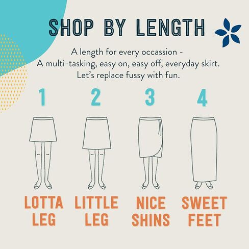 Ripskirt Hawaii Length 1 - Grap Skirt for Women - تغطية سريعة للسباحة الجافة مع الجيب الجانبي - الوزن الخفيف للشاطئ والسفر in Kuwait