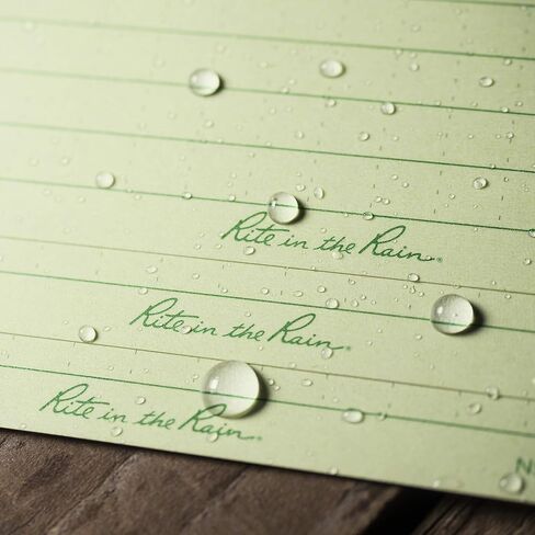 Rite In The Rain Weatherproof Index Cards, 3" x 5", Universal Pattern, Gray (No. 791) in Kuwait