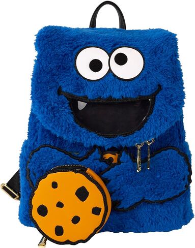 Loungefly Sesame Street Cookie Monster Plush Mini Backpack in Kuwait