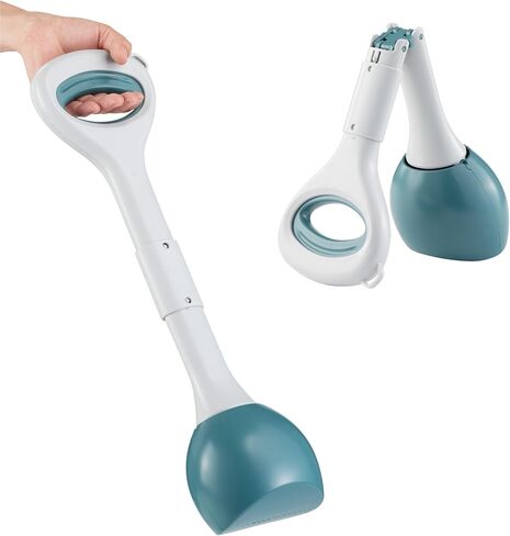 Navaris Dog Pooper Scooper S - Cat ، Scoop poop Horse W/Cense Closure و Smooth Button - مثالي للكلاب والقطط - حديقة براز دائمة طويلة. in Kuwait