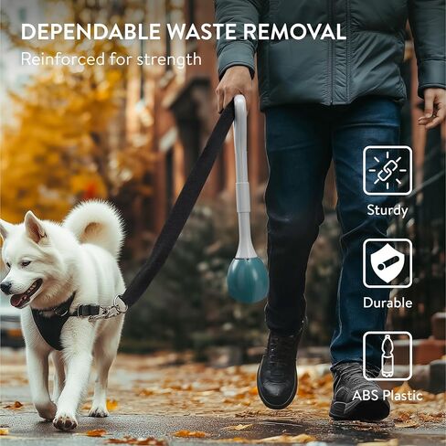 Navaris Dog Pooper Scooper S - Cat ، Scoop poop Horse W/Cense Closure و Smooth Button - مثالي للكلاب والقطط - حديقة براز دائمة طويلة. in Kuwait