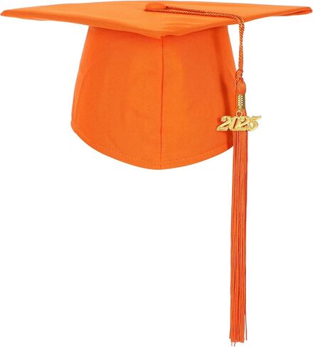 Matte Kindergarten Preschool Graduation Gown and Cap Set with Year Tassel for Kids in Kuwait