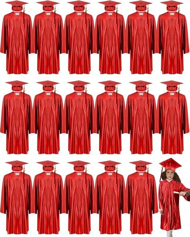 Xuhal Preschool Graduation Cap and Gown Set Kindergarten Grad Gowns Children Graduation Cap with 2025 Grad Tassel in Saudi Arabia