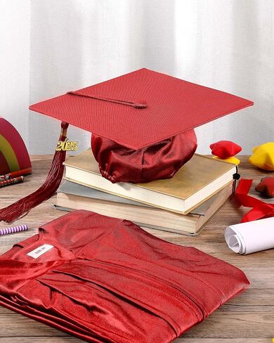 Xuhal Preschool Graduation Cap and Gown Set Kindergarten Grad Gowns Children Graduation Cap with 2025 Grad Tassel in Saudi Arabia