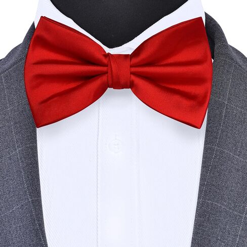 Branduce Mens Solid Color Adjustable Pre-tied Bow Tie for Men Party Wedding in Kuwait