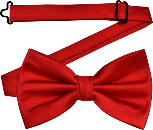 Branduce Mens Solid Color Adjustable Pre-tied Bow Tie for Men Party Wedding in Kuwait