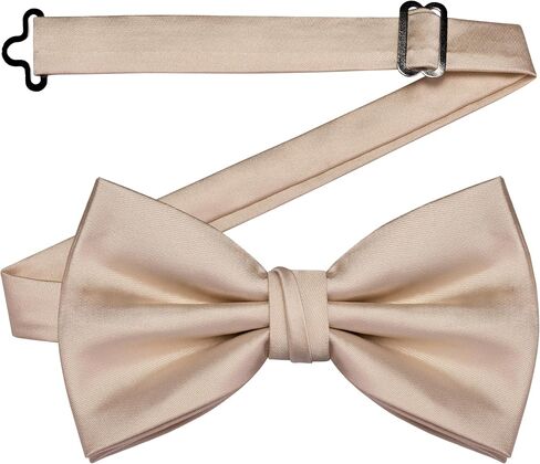 Branduce Mens Solid Color Adjustable Pre-tied Bow Tie for Men Party Wedding in Kuwait