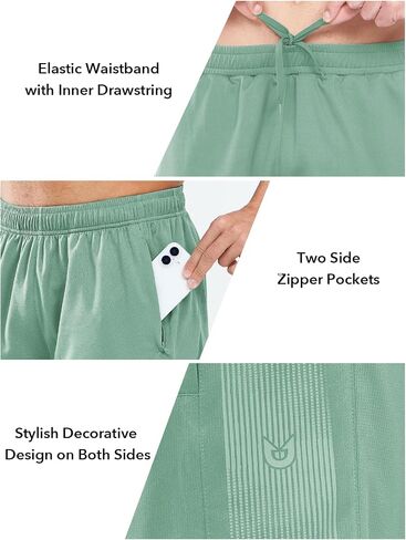 NORTHYARD Men's 10" Athletic Shorts Basketball Workout Gym Lightweight Quick Dry Shorts with Mesh & Zip Pockets in Kuwait