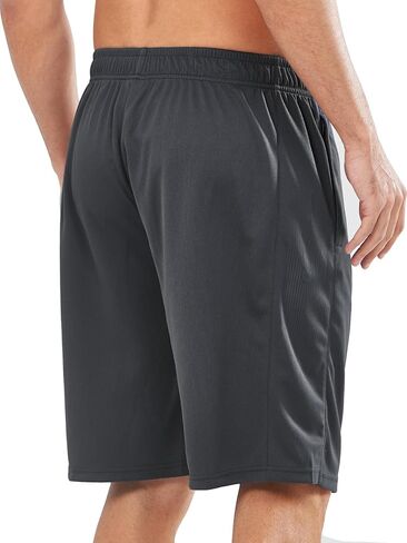 NORTHYARD Men's 10" Athletic Shorts Basketball Workout Gym Lightweight Quick Dry Shorts with Mesh & Zip Pockets in Kuwait