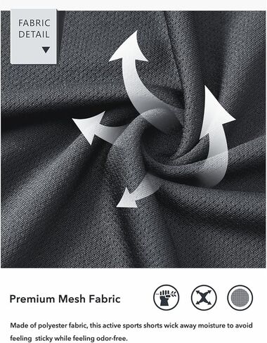 NORTHYARD Men's 10" Athletic Shorts Basketball Workout Gym Lightweight Quick Dry Shorts with Mesh & Zip Pockets in Kuwait