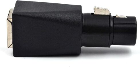 (1 Pair) 5 Pin Male/Female XLR DMX Connector to RJ45, This Adapter can use Any CAT-5 Ethernet Cable as a DMX512 Cable, Converted for use in Various Music,Sound scenarios in Saudi Arabia