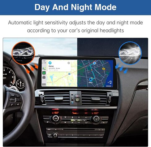 Road Top 10.25 Inch Car Touchscreen Wireless CarPlay Android Auto for BMW X3 X4 Series F25/F26 2013-2016 Year with NBT System, Car Stereo Multimedia Radio Receiver in Saudi Arabia