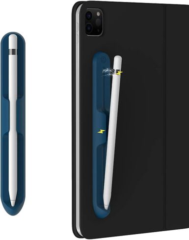 Love Mei Ipencil Holder Sticker لـ Apple Pencil 1st/2nd Generation ، ملصق حامل سيليكون قوي [تصميم ملحق مغناطيسي] لأقلام iPad Stylus in Kuwait