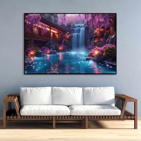 5D Large Diamond Art Painting,Eiffel Tower Diamond Art Kits for Adults,DIY Full Drill Crystal Rhinestone Arts and Crafts,Cityscape of Paris Art Painting with Diamond Home Wall Decor 27.5 X 15.7inch in Kuwait