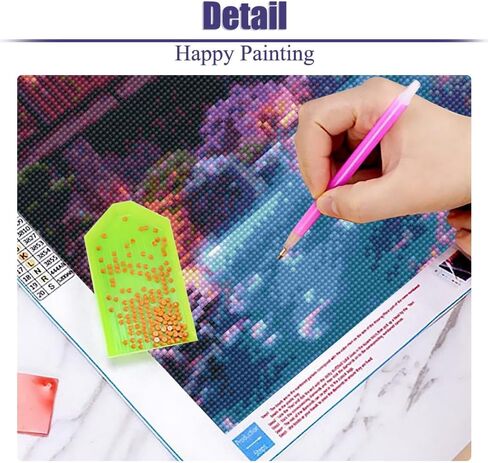 5D Large Diamond Art Painting,Eiffel Tower Diamond Art Kits for Adults,DIY Full Drill Crystal Rhinestone Arts and Crafts,Cityscape of Paris Art Painting with Diamond Home Wall Decor 27.5 X 15.7inch in Kuwait