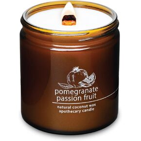 Hemlock Park Crackling Wood Wick Candle Handcrafted with Natural Coconut Wax (Standard 8 oz, Palo Santo)