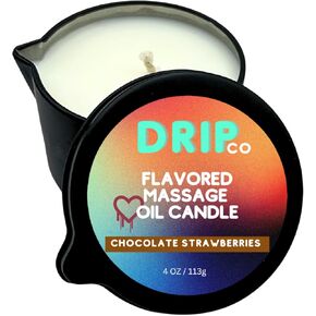 Drip Co Massage Candle - Soy Wax Aromatherapy for Relaxing Oil Therapy, TikTok Trend, Scented Candles for Couples, Spa Essentials, Elegant Experience (Smokey Vanilla)
