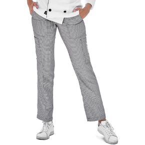 | لندن Houndstooth Chef Pants | الأناقة والمتانة والراحة للارتداء اليومي امرأة
