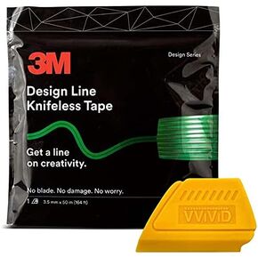 TAPE 3M تصميم خط - (150 قدم مع تفاصيل أصفر)
