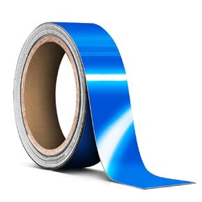 VViViD Vinyl Tape Pinstripe Blue Reflective Gloss Adhesive Automotive Film (1" x 20ft)