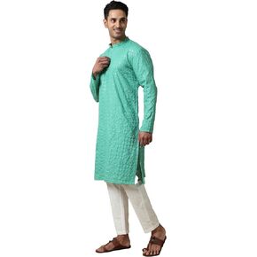 Filori Studio - Men's Sequins Embroidered Long Kurta (Kurta Only)
