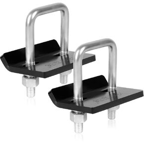 RETRUE Anti Rattle Hitch Clamp 2" and 1.25", Hitch Stabilizer for Trailer Accessories, Anti Rattle Tightener Reduce Movement on Ball Mount Tray Cargo Carrier Bike Rack , 1 pcs, Black