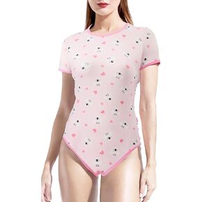 Cutieplusu Cotton Button المنشعب المنشعب البالغ البالغين romper bodysuit pajamas تصميم الرسوم المتحركة