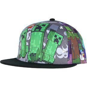 Minecraft Creeper القابلة للتعديل snapback hat مشاهد لعبة الكبار البيسبول Cap OSFM متعدد الألوان