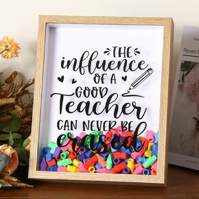 Suzile Teacher Endergination Gift Shadow Box Terguation Frudualy ، شكرًا لك هدية لنهاية العام إلى المدرسة ،