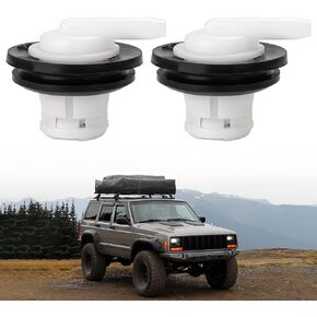 JERBOR 2pcs Fuel Tank Vent Valve And Grommet Kit, Gas Tank Vent Rollover Valve Compatible With 84-96 Jeep Wrangler, 93-96 Grand Cherokee, 86-92 Comanche, Replaces 5360058 911060