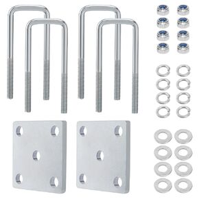 U Kit Bolt kit for Boat Trailer Axle Leaf Springs ، Leaf Spring U Bolts ، لمحور 2 × 3 - 6 5/16 "