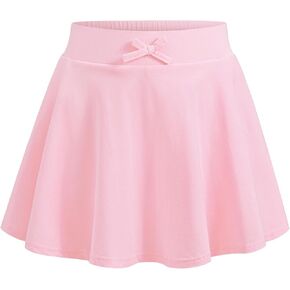 BOOPH Girls Skirts Kids Casual Mini Skorts Toddler Athletic Uniform Skirts with Pockets