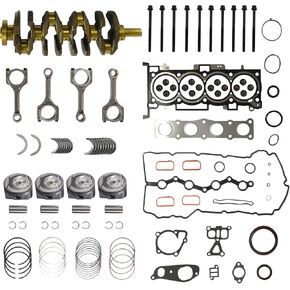 مجموعة إصلاح المحرك G4KJ 2.4L مع مجموعة Crankshaved و Con-Rods متوافقة مع Hyundai Tucson Sonata Kia Sportage Optima Sorento 2011-2020 استبدال 23111-2g200 23040-2g510