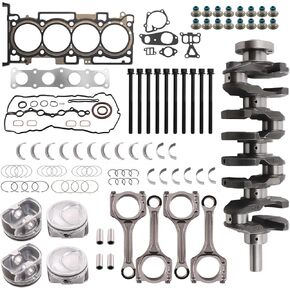G4KJ 2.4 Engine Crankshaft & Con Rods & Bearings Set & Head Gasket Set for 2011-2020 Hyundai Sonata Santa Fe Sport Tucson, for Kia Sportage Optima Sorento 2.4L