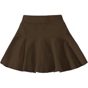DREAM BUS Girl Pleated Skirts Built in Shorts Little Kid Tennis Skorts Toddler Girl Athletic Skorts Flowy Skirts