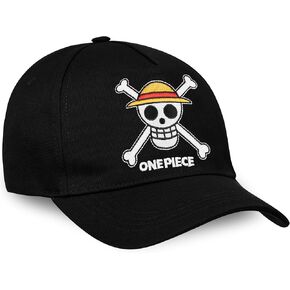 One Piece Baseball Cap for Kids Teenagers Adjustable Boys Caps Running Hat Summer Accessories Anime Gifts Travel Essentials Black