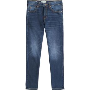 Lucky Brand Boys' Classic Fit Straight Leg Denim Jean 5Pocket Style Zipper Fly & Button Closure