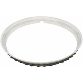 United Pacific A6224-6 - Wheel Side Ring - 16" Ribbed Stainless Steel Beauty Rim