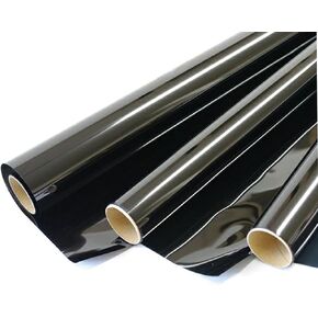 Mkbrother 5 ٪ VLT 12 "في × 10 'قدم (12 في × 120 بوصة) Heat & UV Block Window Film Film Windshield Sun Strip
