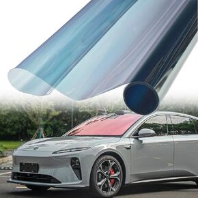 Chameleon Red Blue Car Window Tint 78 ٪ VLT ، Change Windshield Tint ، فيلم حماية الطاقة الشمسية ، 29.52 "× 118.11"