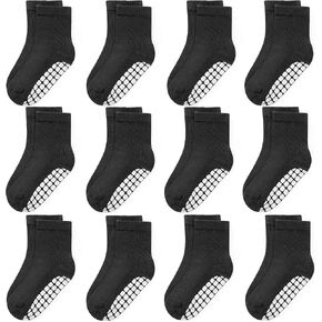 HOMELS 12 PACK STODDLER SABHS NON SLIP CORTON CORTON SACKS FOR BOYS BOYS GROS