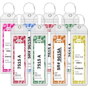 DCL Cruise Luggage Tag Holder 8 Packs, Fits All DCL Ships Dream, Fantasy, Magic, Wonder, Wish, Treasure, Adventure, DCL Cruise Ship Essentials 2025 & 2026