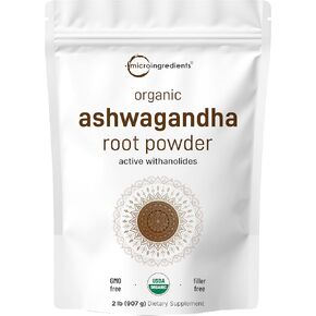 Ashwagandha المكملات 6000 ملغ لكل وجبة | 300 زيت جوز الهند MCT مع الفلفل الأسود لتحسين الامتصاص | مستخلص الجذر القوي | الدعم العشبي الطبيعي للاسترخاء | غير المعدلة وراثيا