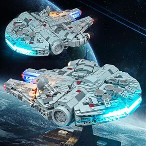 إضاءة LED متوافقة مع LEGO Millennium Falcon 75375 ، مجموعة الضوء المتوافقة مع LEGO 75375 ، مع إعطاء الضوء للنموذج ، وليس تضمين مجموعة النموذج （الإصدار القياسي）